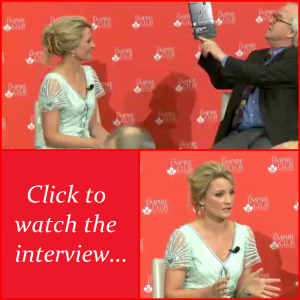 Watch Dr. Laura Toogood in conversation with Mr. John Cruickshank at the Empire Club of Canada on Roger TV (North America):